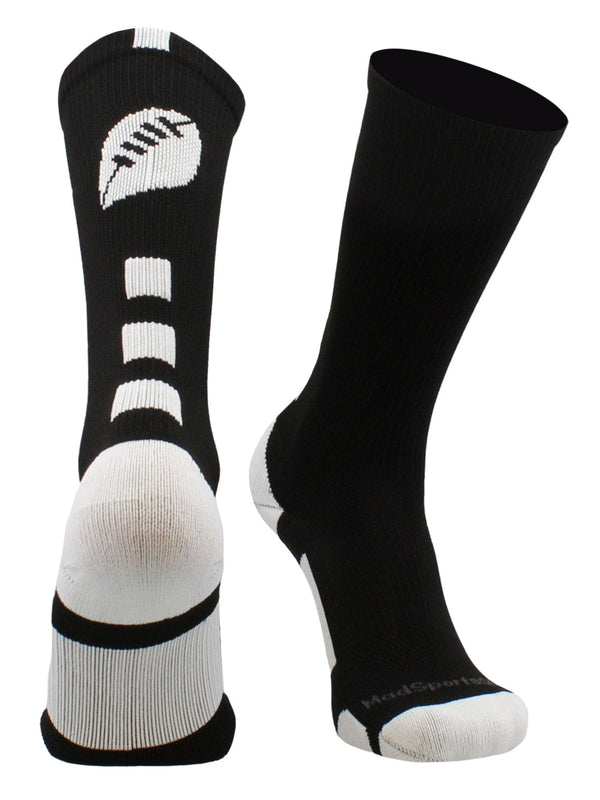 MadSportsStuff socks Football Logo Athletic Crew Socks (multiple colors)