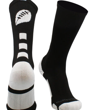 Football Logo Athletic Crew Socks - Made in USA