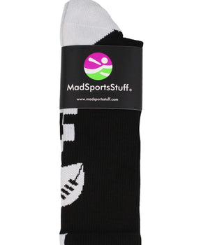 Football Logo Athletic Crew Socks - Made in USA