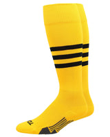 Dugout 3-Stripe Baseball & Softball Socks