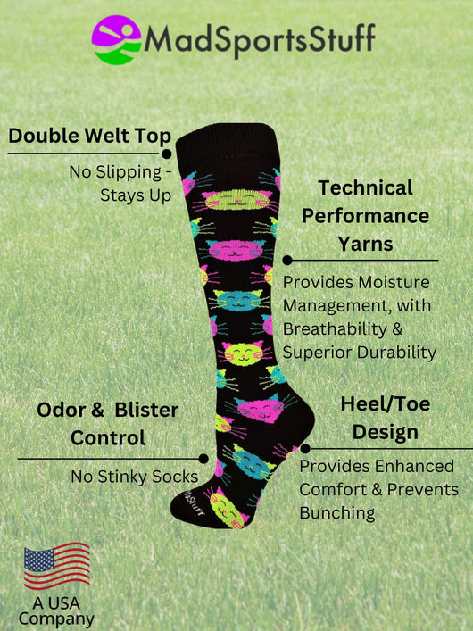 MadSportsStuff socks Good Kitty Cat Over The Calf Athletic Socks