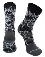 MadSportsStuff socks Graphite/Black/White / Small Crazy Tie Dye Crew Socks Girls or Boys