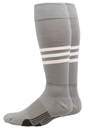Dugout 3-Stripe Baseball & Softball Socks