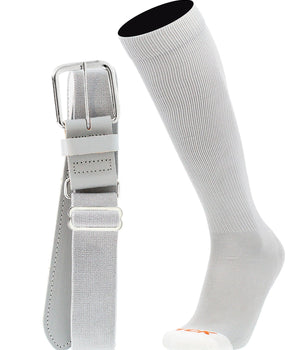 MadSportsStuff socks Grey / X-Large Pro Line Baseball Socks and Belt Combo Youth and Adult