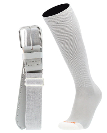 MadSportsStuff socks Grey / X-Large Pro Line Softball Socks and Belt Combo Youth and Adult