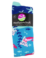 MadSportsStuff socks Half Cat Half Mermaid -  Purrmaid Athletic Over the Calf Socks