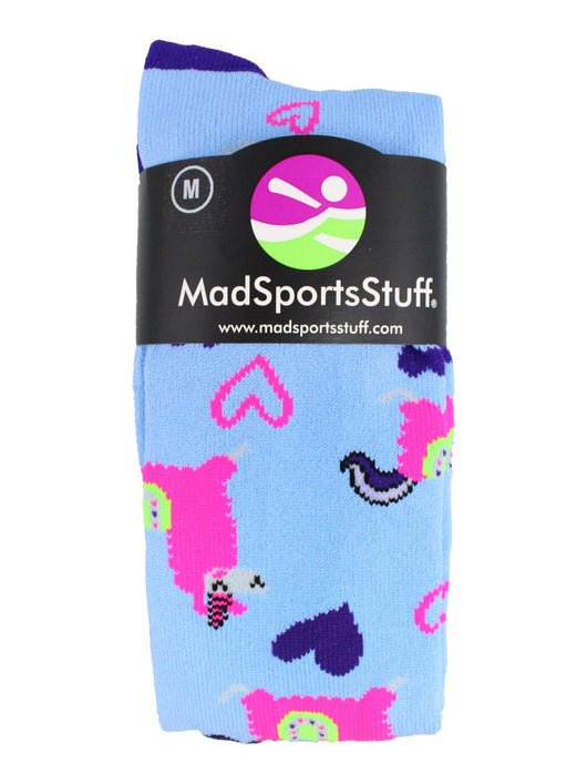MadSportsStuff socks Half Llama Half Unicorn Llamacorn Athletic Socks Over The Calf