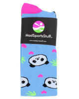 MadSportsStuff socks Happy Panda Bear Socks Over the Calf Length