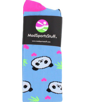 MadSportsStuff socks Happy Panda Bear Socks Over the Calf Length