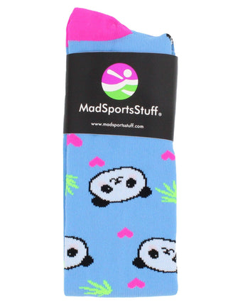 MadSportsStuff socks Happy Panda Bear Socks Over the Calf Length