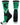 MadSportsStuff socks Kelly Green/Black/White / Large Victory Basketball Socks with Player in crew length
