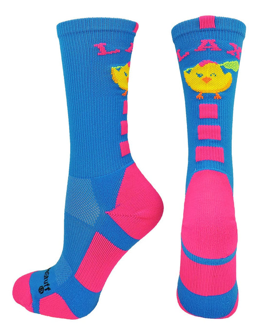 MadSportsStuff socks LAX Chick Lacrosse Athletic Crew Socks