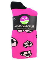 MadSportsStuff socks Love Soccer Hearts Socks Over the Calf