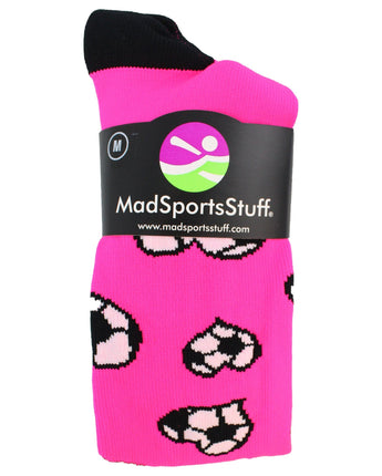 MadSportsStuff socks Love Soccer Hearts Socks Over the Calf