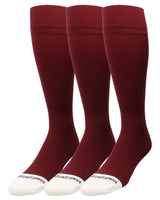 MadSportsStuff socks Maroon 3 Pack / Large Pro Line Volleyball Socks Over the Calf Team Colors
