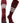 MadSportsStuff socks Maroon/Grey/White / X-Large Striped Baseball Socks Over the Calf Dugout Pattern E