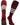 MadSportsStuff socks Maroon/Grey/White / X-Large Striped Baseball Socks Over the Calf Dugout Pattern E