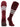 MadSportsStuff socks Maroon/Grey/White / X-Large Striped Baseball Socks Over the Calf Dugout Pattern E