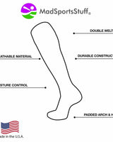 MadSportsStuff socks Medieval Dragon Over the Calf Athletic Socks