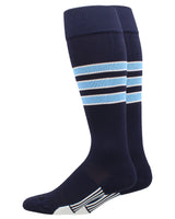 Striped Softball Socks Over the Calf Dugout Pattern D