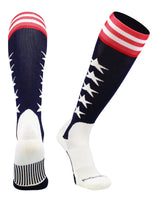 MadSportsStuff socks Navy/Red/White / Large USA Flag Baseball Patriotic Stirrups Socks with Stars and Stripes