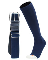 MadSportsStuff socks Navy / Small Pro Line Baseball Socks and Belt Combo Youth and Adult