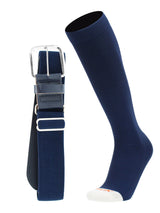 MadSportsStuff socks Navy / Small Pro Line Baseball Socks and Belt Combo Youth and Adult