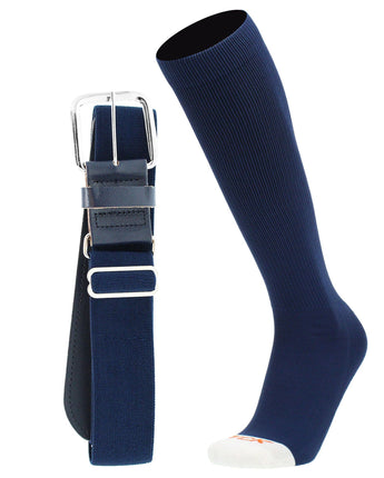 MadSportsStuff socks Navy / Small Pro Line Softball Socks and Belt Combo Youth and Adult