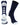 MadSportsStuff socks Navy/White Basketball Socks with Basketball Logo Athletic Crew Socks - made in the USA - Large