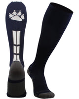 MadSportsStuff socks Navy/White/Graphite / Small Wild Paw Over the Calf Socks (multiple colors)