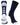 MadSportsStuff socks Navy/White / Large Basketball Socks with Basketball Logo Athletic Crew Socks - made in the USA