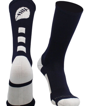 Football Logo Athletic Crew Socks - Made in USA