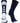 MadSportsStuff socks Navy/White / Small Basketball Socks with Basketball Logo Athletic Crew Socks - made in the USA
