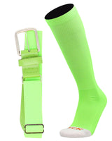 MadSportsStuff socks Neon Green / X-Large Pro Line Baseball Socks and Belt Combo Youth and Adult