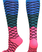 MadSportsStuff socks Neon Mermaid Athletic Over the Calf Socks