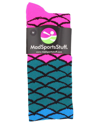 MadSportsStuff socks Neon Mermaid Athletic Over the Calf Socks