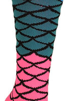 MadSportsStuff socks Neon Mermaid Athletic Over the Calf Socks