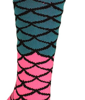 MadSportsStuff socks Neon Mermaid Athletic Over the Calf Socks