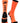 MadSportsStuff socks Neon Orange/Black / Large Football Logo Athletic Crew Socks (multiple colors)