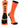MadSportsStuff socks Neon Orange/Black / Large Football Logo Athletic Crew Socks (multiple colors)
