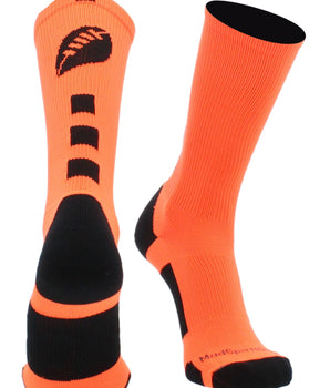 Football Logo Athletic Crew Socks - Made in USA