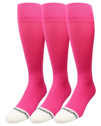 MadSportsStuff socks Neon Pink 3 Pack / X-Large Pro Line Volleyball Socks Over the Calf Team Colors