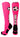 MadSportsStuff socks Neon Pink/Black/White / Large Soccer Socks with Soccer Ball Logo Over the Calf (multiple colors)