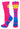 MadSportsStuff socks Neon Pink/Electric Blue / Small Softball Logo Athletic Crew Socks (multiple colors)