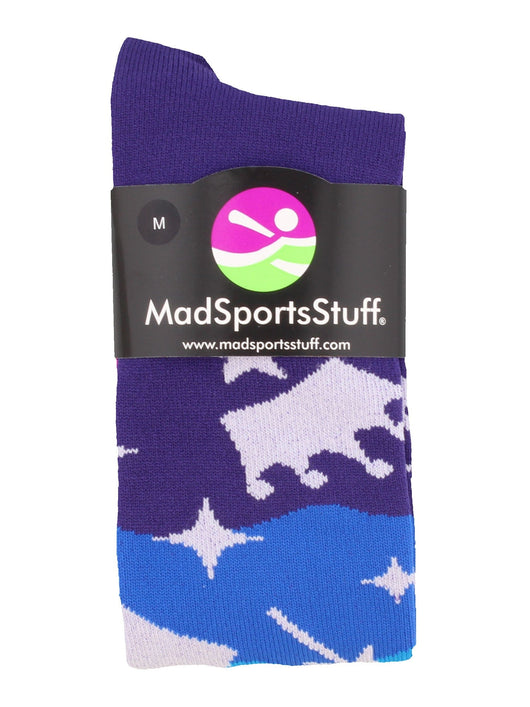 MadSportsStuff socks Neon Princess Crowns and Wands Athletic Over the Calf Socks