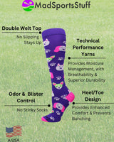 MadSportsStuff socks Neon Puppy Dogs Over The Calf Athletic Socks