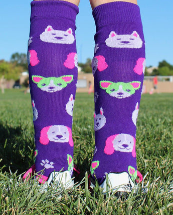 MadSportsStuff socks Neon Puppy Dogs Over The Calf Athletic Socks