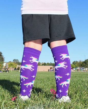MadSportsStuff socks Neon Rainbow Unicorn Over the Calf Socks