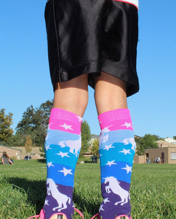MadSportsStuff socks Neon Unicorn Athletic Over the Calf Socks