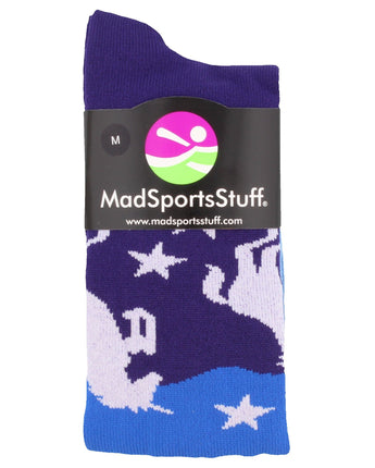 MadSportsStuff socks Neon Unicorn Athletic Over the Calf Socks